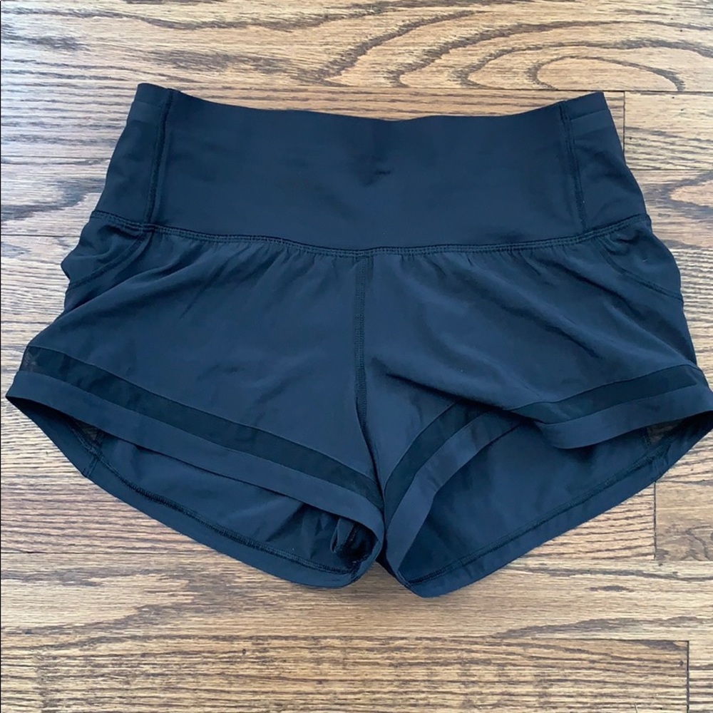 Like New Size 6 Lululemon Black shorts